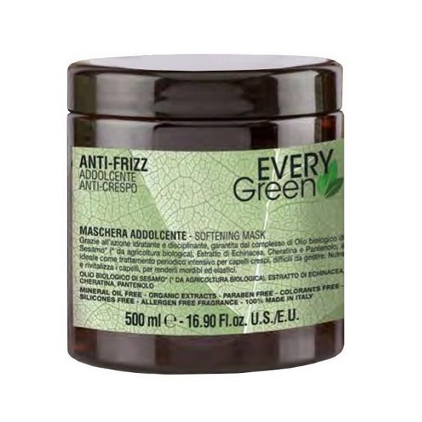 Маска для вьющихся волос - Dikson Every Green Anti-Frizz Mashera Idratante