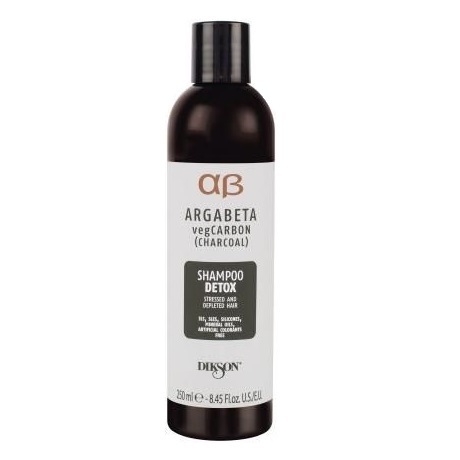 Шампунь с растительным углем, маслами лаванды и иланг-иланга для волос подверженных стрессу -  Dikson Argabeta vegCarbon Shampoo Detox