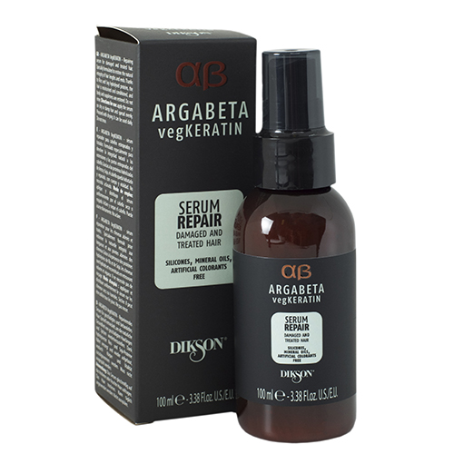Сыворотка для ослабленных и химически обработанных волос с гидролизированными протеинами риса и сои (Растительный Кератин) -  Dikson Argabeta vegKeratin Serum Repair