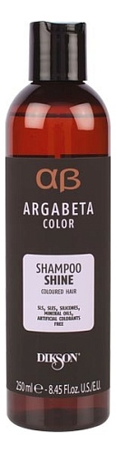 Шампунь для окрашенных волос с маслами черной смородины, виноградных косточек и сладкого миндаля -  Dikson Argabeta Shampoo Shine